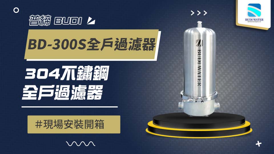 【省錢王-詢問打7折-再送濾心】普德 Buder BD-300S 不鏽鋼全戶過濾器 安裝實例【2025/06/17 新竹陳先生】