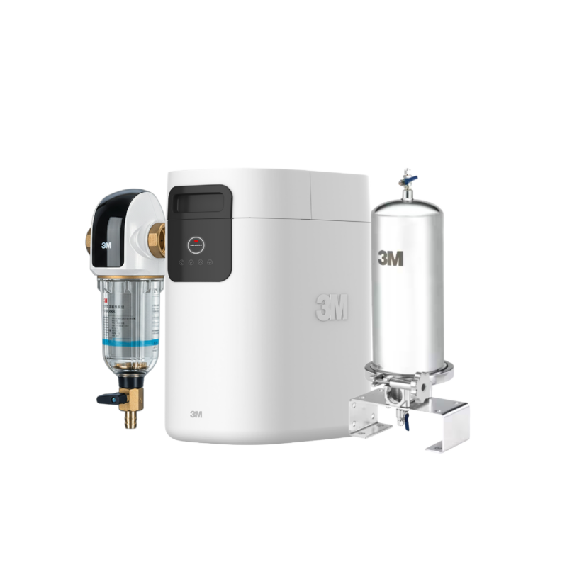 【免費申請補助-下單享折價】3M VST-100 全戶式軟水系統 + SS801全戶過濾 含基本安裝 送 BFS3-40BK反洗淨水器 SS801濾芯1支 鹽碇10包