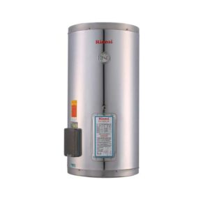 Vertical silver water heater with a front control panel and pressure gauge (Bionai brand)