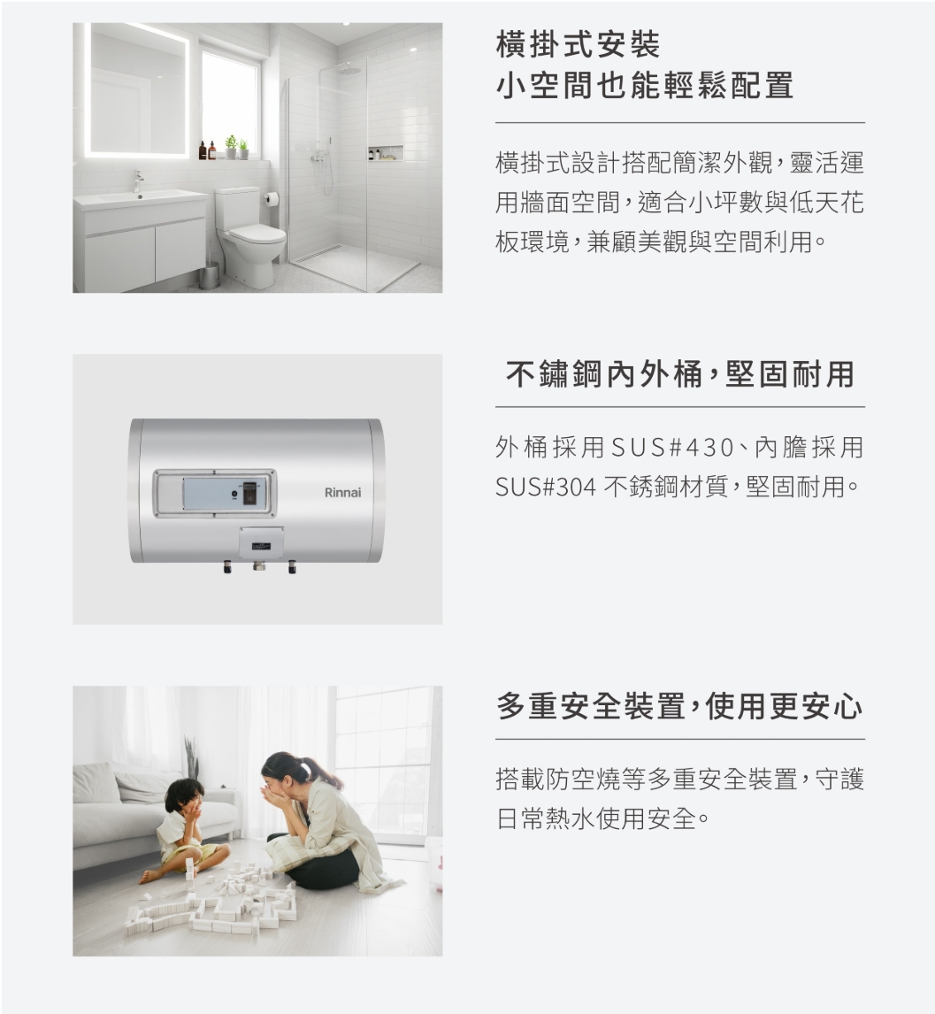 Modern bathroom scene showing a white vanity, toilet, and glass-enclosed shower area at the left. Brushed light and clean design. ；
